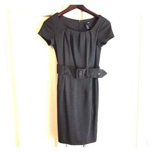 H&M Grey scoop neck cocktail dress